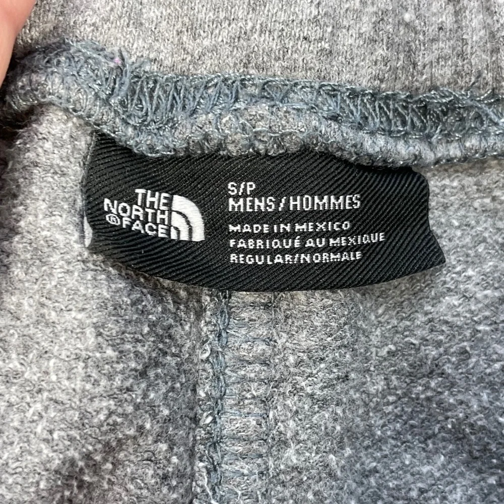 The North Face Gray Fleece Drawstring Jogger Sweatpants Mens Small S